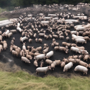 Drohnenaufnahmen zeigen Brand im Schweinestall in Gossau: 800 Tiere verenden.
