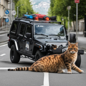 Jeep-Fahrer in St. Gallen weicht Katzen aus und verursacht Unfall