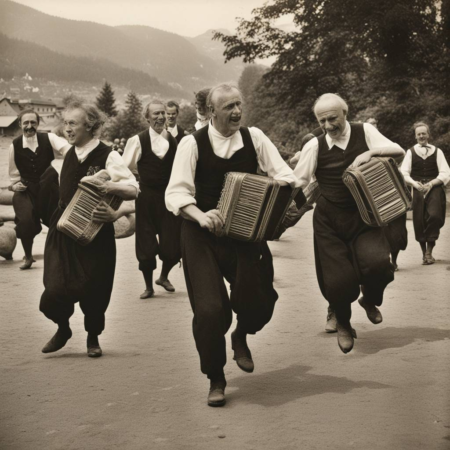 Bernische Trachtengruppen tanzen in angesagtem Zürich