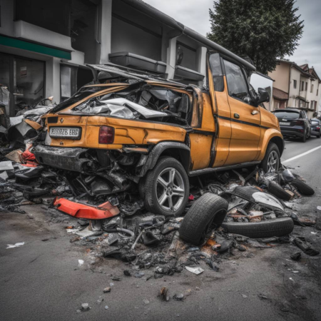 Hoher Sachschaden nach Zusammenstoß zweier Autos