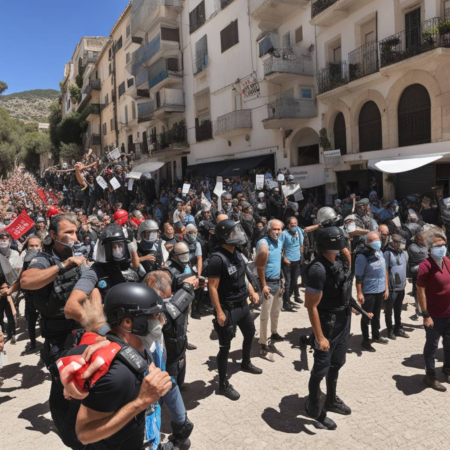 Tausende protestieren gegen Massentourismus auf Mallorca.