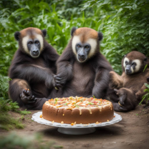 Basel Zoo feiert Jubiläum mit einem riesigen Kuchen
