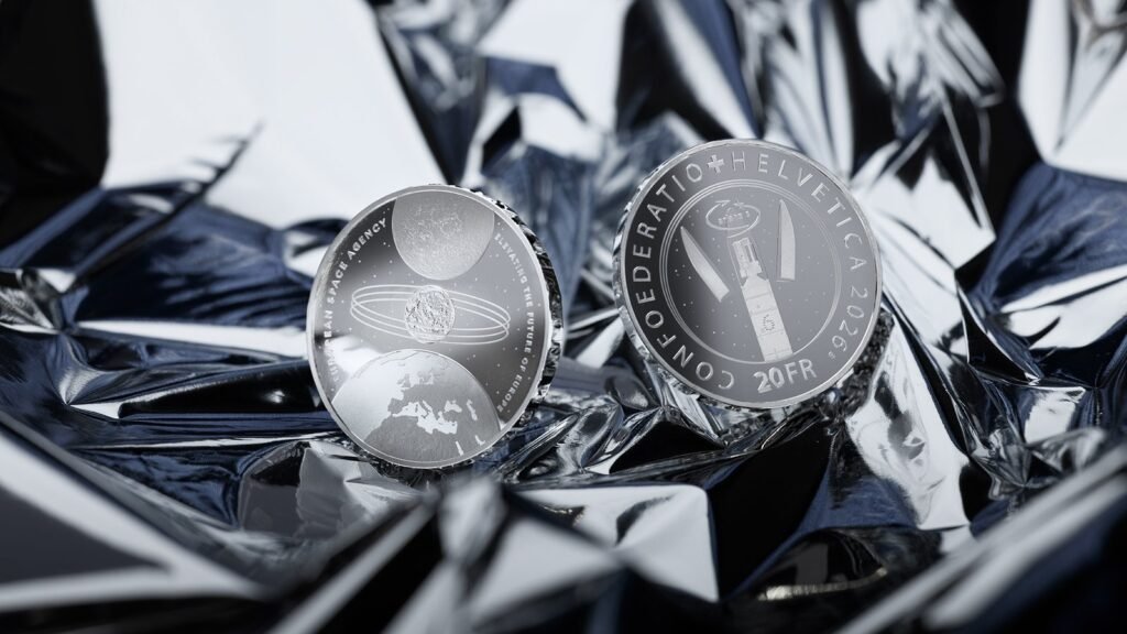 Ausgabe der neusten Sondermünze: Swissmint würdigt Schweizer Beitrag zur Raumfahrt mit Silbermünze